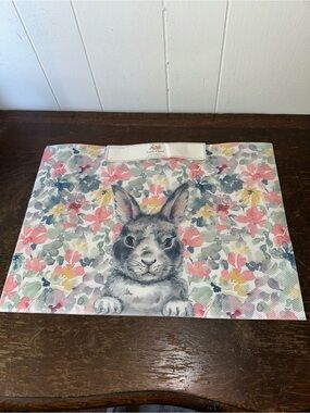 Fuzzy Friend Bunny Floral Placemat - Multicolor
